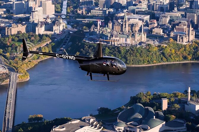 Fly Over the City of Ottawa in a Helicopter