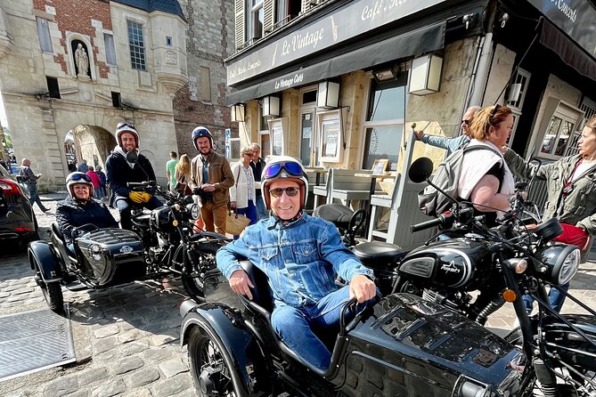 Half Day Tour in Vintage Sidecar Motorcycle From Le Havre or Honfleur