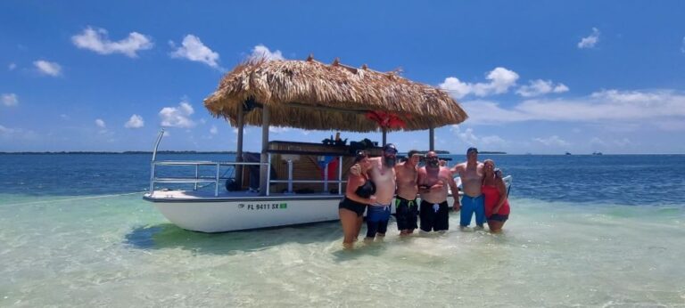Key West: Private Florida Keys Sandbar Tiki Boat Cruise