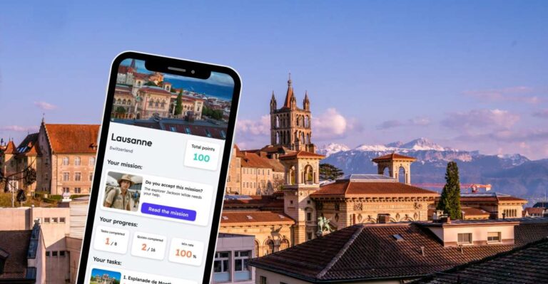Lausanne: Exploration Game and City Tour on Your Phone