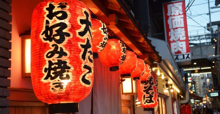 Osaka: Food Tour at Night With Tastings