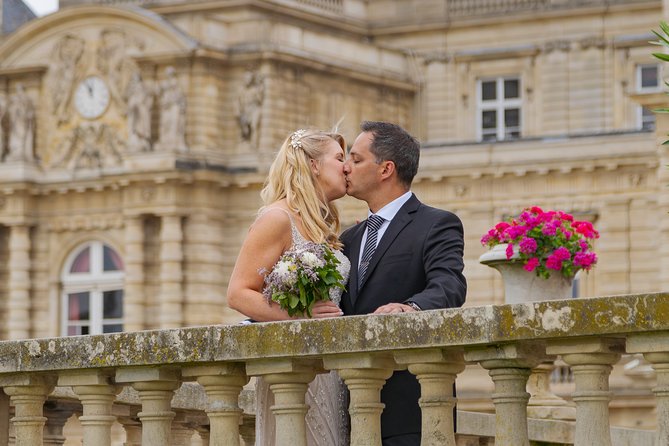 Paris Luxembourg Garden Wedding Vows Renewal Ceremony With Photo Shoot - Package Inclusions and Overview