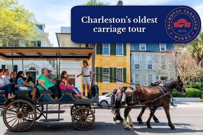Private Daytime or Evening Horse-Drawn Carriage Tour of Historic Charleston
