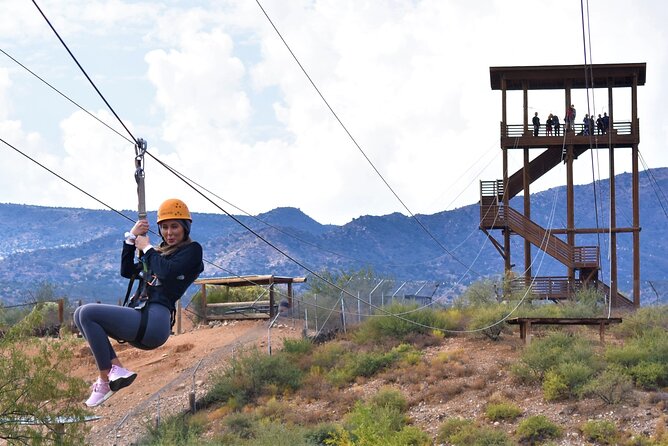 Zip Line Tour at Out of Africa Wildlife Park in Sedona,Camp Verde - Tour Highlights