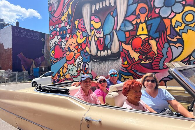 2 Hour Tour of Montréal in Vintage Convertible Cadillac Murals in Le Plateau - Key Points