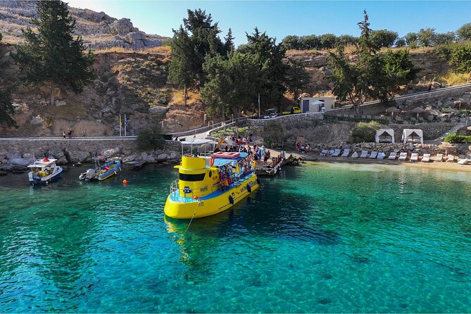 3-hour Guided Submarine Tour in Saint Pauls Bay, Lindos and Navarone Bay - Pickup Points and Transfers