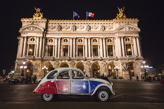 Paris and Montmartre 2CV Tour by Night With Champagne - Traveler Benefits
