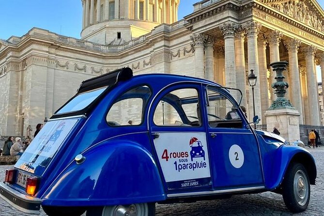 Private Tour Paris Sightseeing 2 Hours in Citroën 2CV - Booking Information