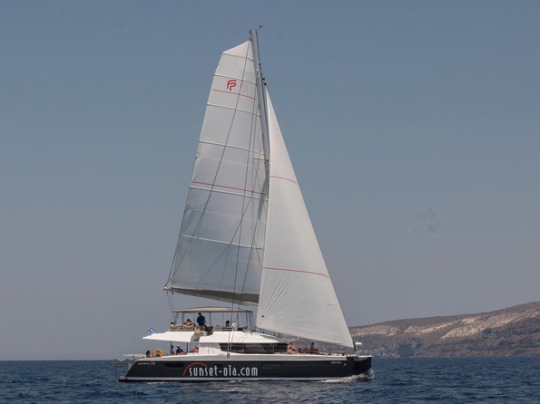 Santorini Luxury Catamaran Day Cruise With BBQ,Drinks,Transfer - Booking Information