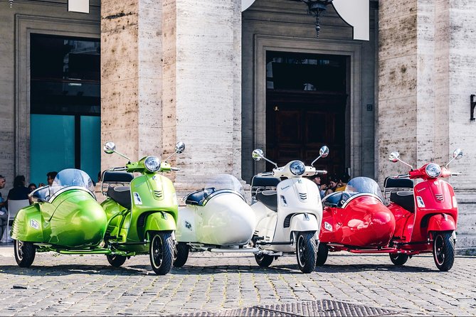 Vespa Sidecar Tour in Rome With Cappuccino - Inclusions Provided