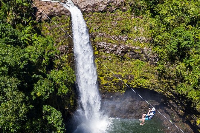 Big Island Zipline Over Kolekole Falls - Course Description and Waterfall Finale