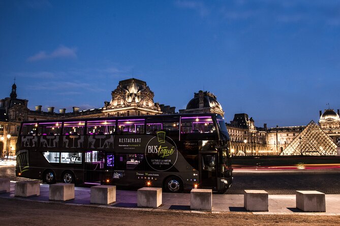 Bus Touched Champs-Elysées PARIS BY NIGHT Glass of Champagne - Landmark Views