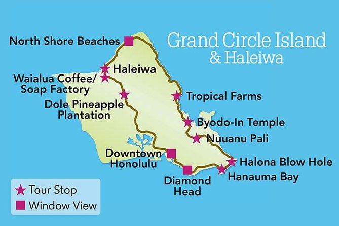 Grand Circle Island and Haleiwa 9 Hour Tour - Inclusions