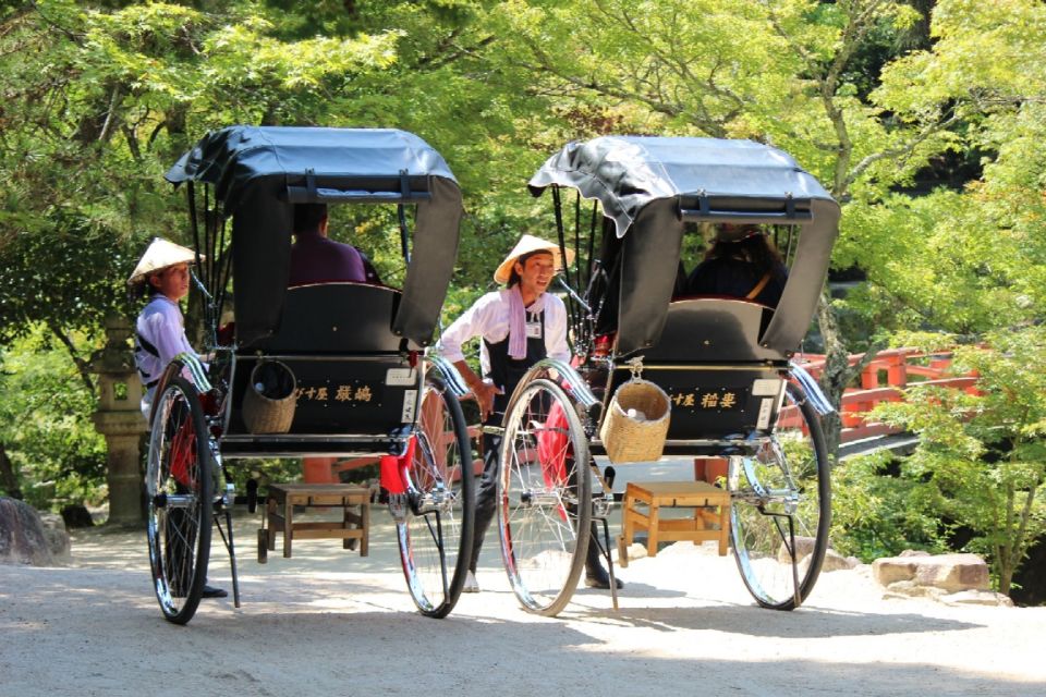 Miyajima: Private Rickshaw Tour to Itsukushima Shrine - Experience Description