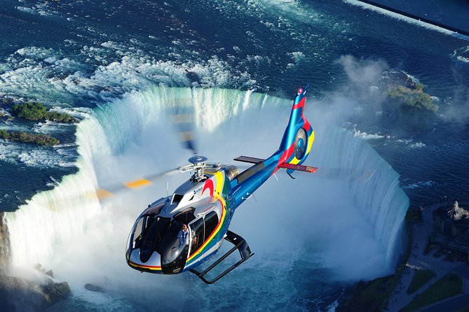 Niagara Falls Canada Tour Helicopter Ride and Skylon Tower Lunch - Hornblower Cruise Adventure