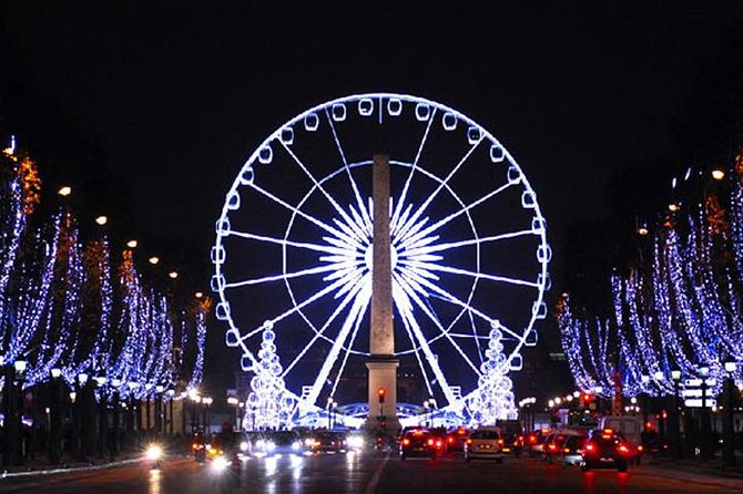 Paris Christmas Illuminations Ferris Wheel Ride & Holiday Market Private Tour - Experience Galeries Lafayettes Displays