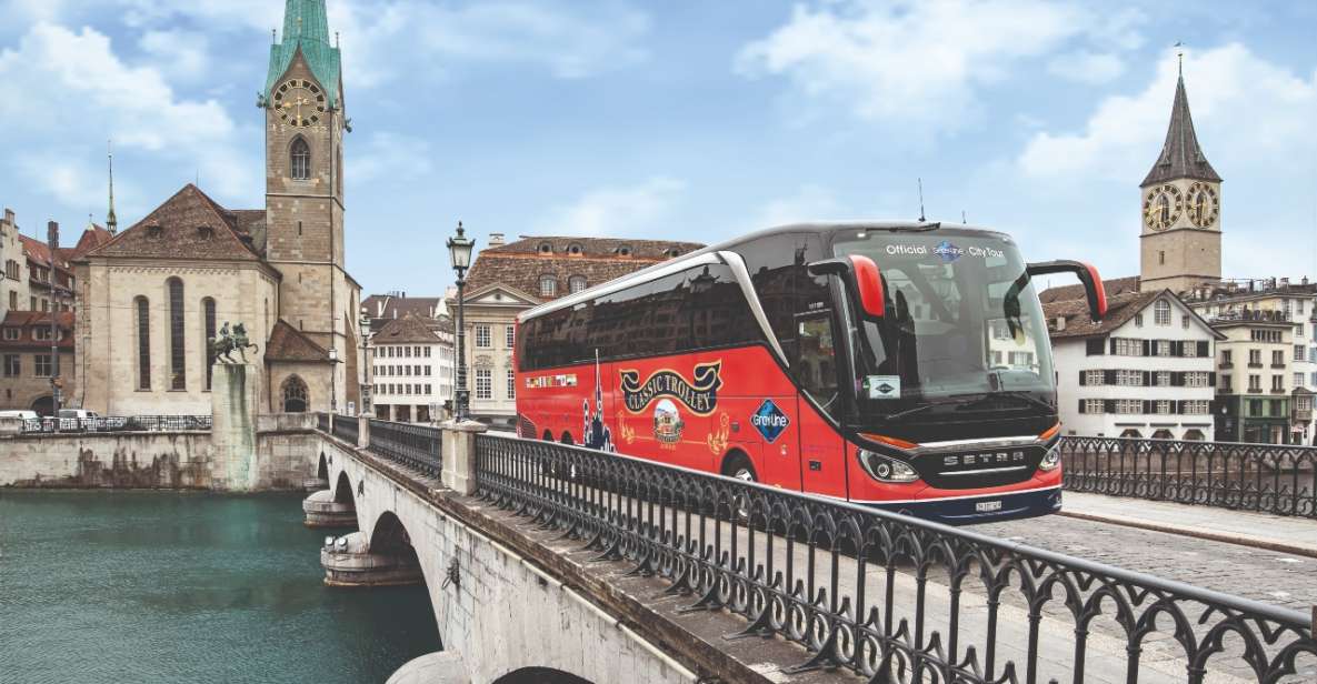 Zurich: City Bus Tour With Audio Guide and Lake Cruise - Full Description