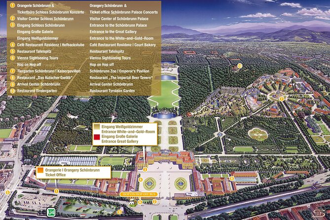 Evening at Schönbrunn Palace Vienna: 3-course Dinner and Concert - Directions for Attending the Event