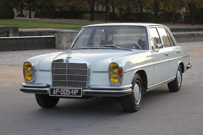 Private Paris Guided Tour by Classic 1970 Mercedes S Class - Additional Information