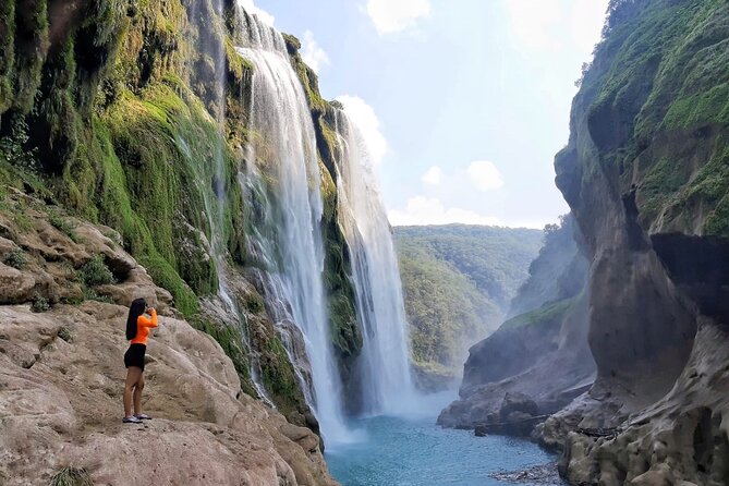 Tamul Waterfall and Water Cave on a Wooden Canoe - Weather Contingency