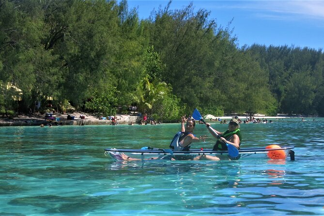 Eco Guided Excursion to the Lagoon of Moorea in Transparent Kayak 1/2 Day Morning - Eco Excursion Summary