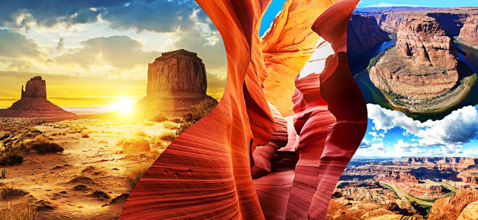 Vegas: Antelope Canyon, Monument Valley, & Grand Canyon Tour - Tour Itinerary