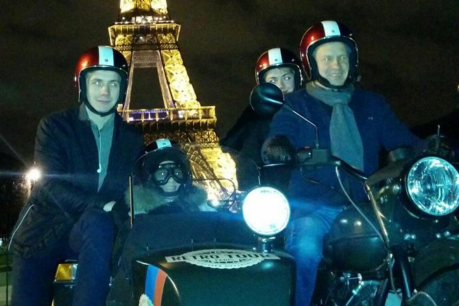 Paris Vintage Tour by Night on a Sidecar With Champagne - Common questions
