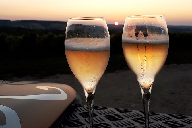 Sunset and Champagne Tasting in the Vineyard
