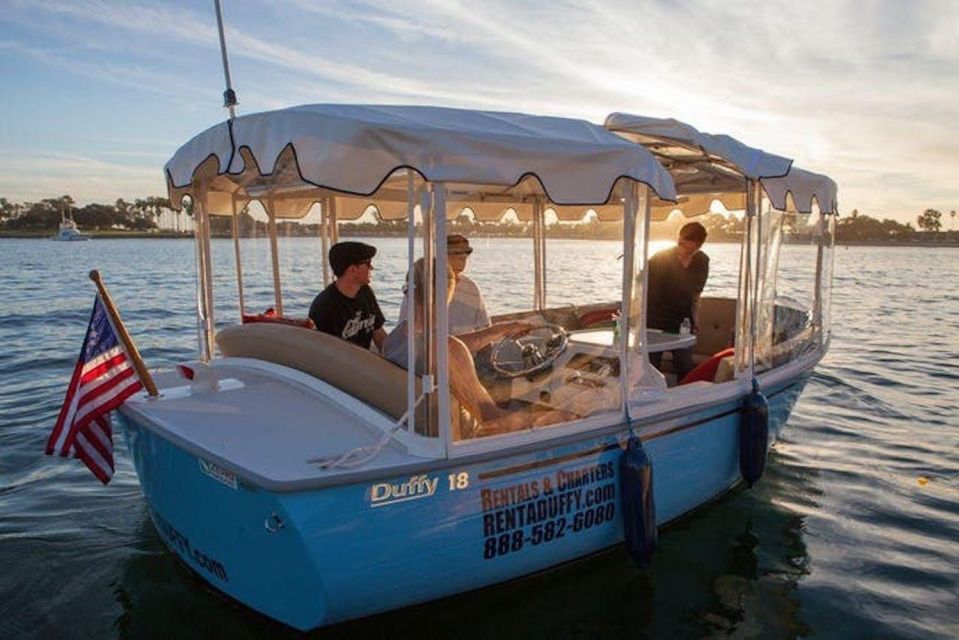 San Diego: Private Snug Harbor Duffy Boat Rental - Participant and Date Selection