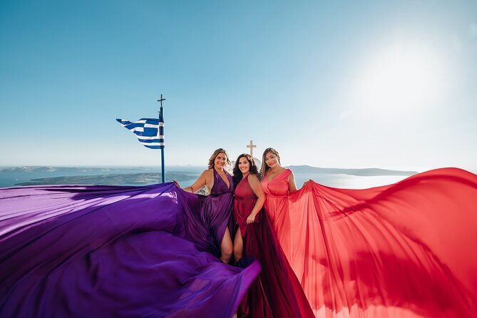 1-Hour Private Santorini Flying Dress Photoshoot - Photoshoot Details