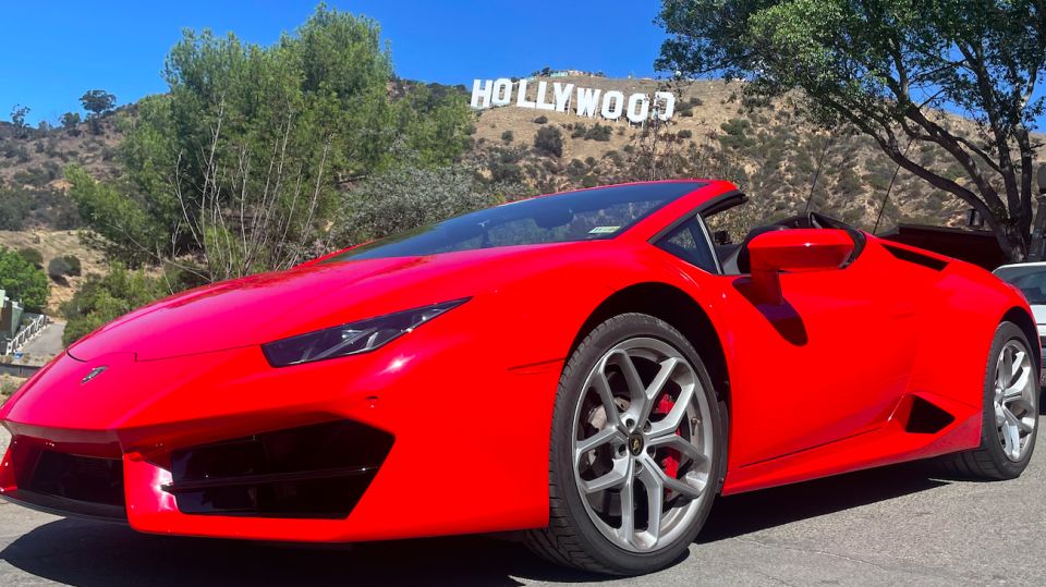 20 Min Lamborghini Driving Tour in Hollywood - Itinerary