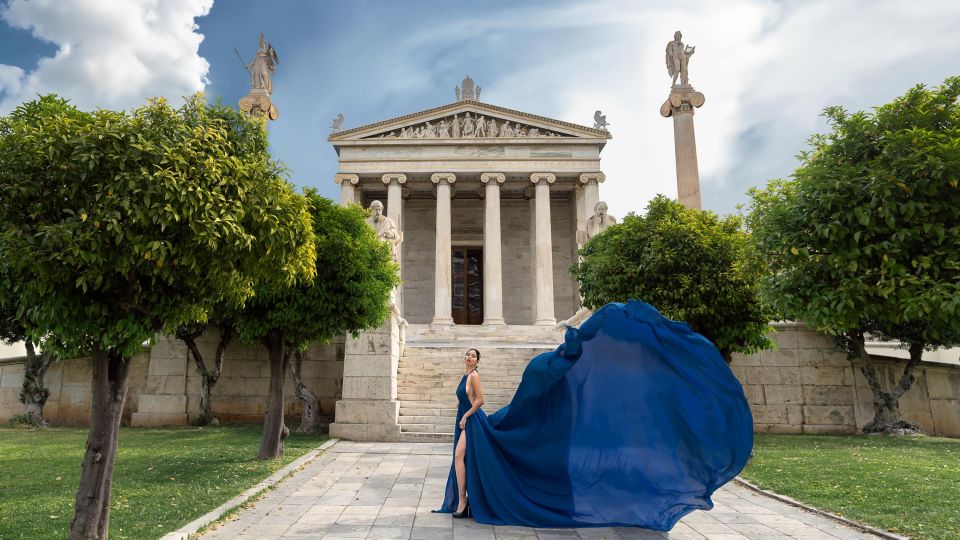 Athens: Flying Dress Photoshoot Express Package - Package Details