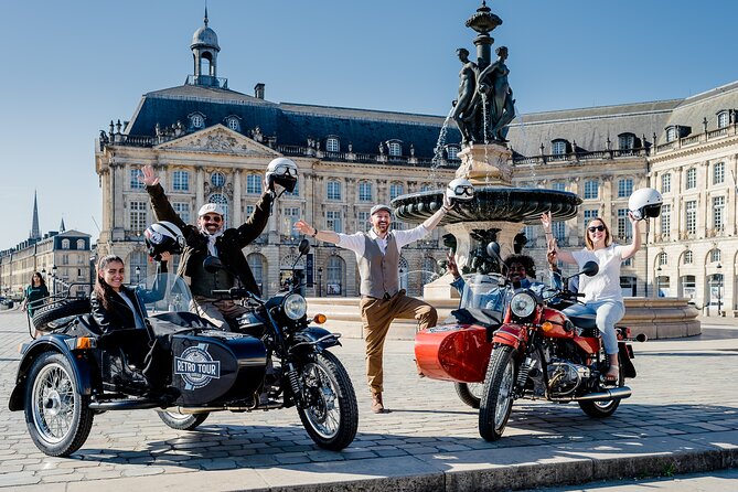 Bordeaux in 3 Hours With Tastings, in a Private Sidecar - Highlights of Bordeaux Sidecar Tour