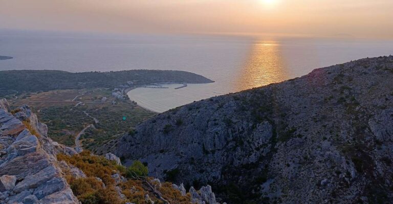 Chios: Private Sunset Hiking Tour to Lithi Beach