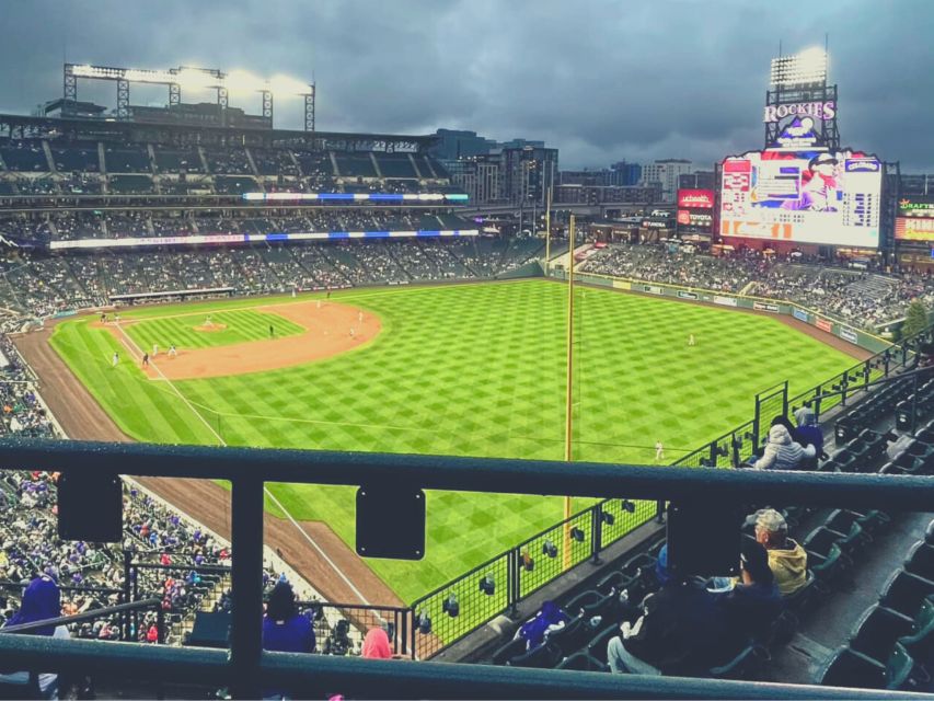 Denver: Colorado Rockies Baseball Game Ticket at Coors Field - Ticket Details and Duration