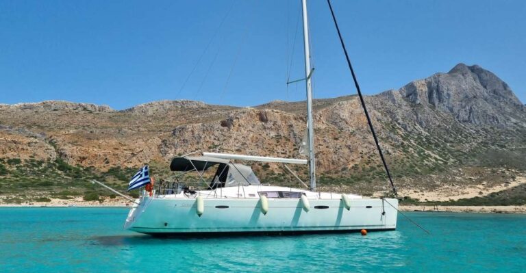 Kissamos: Balos and Gramvousa Private Sailing Trip With Meal