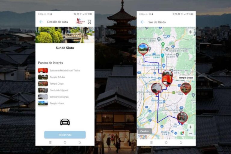 Kyoto Self-Guided Tour App With Multi-Language Audioguide