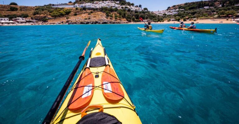Lindos: Sea Kayaking & Acropolis of Lindos Tour With Lunch