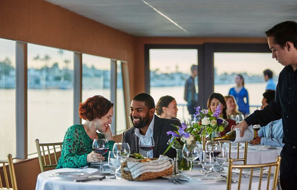 Los Angeles: Weekend Dinner Cruise From Newport Beach - Menu and Inclusions