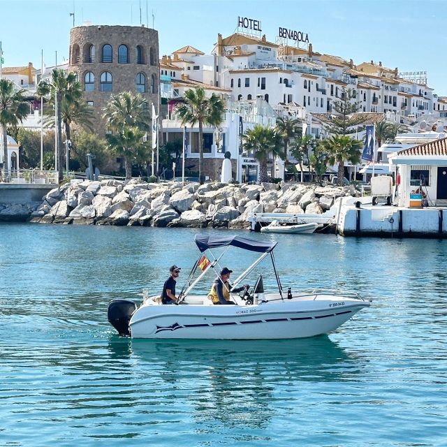 Marbella: Self-Drive Boat Rental With Dolphin Sighting