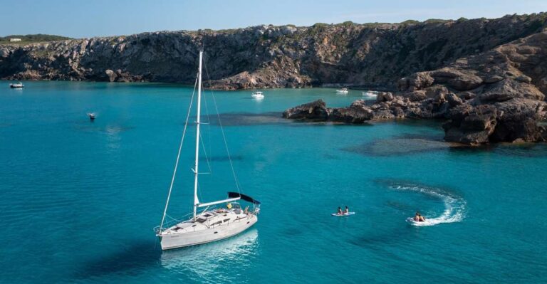 Menorca: Private Sailboat Tour With Snorkel Gear and Kayak