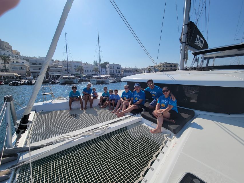 Naxos: Catamaran Cruise With Swim Stops, Food, and Drinks - Cruise Highlights