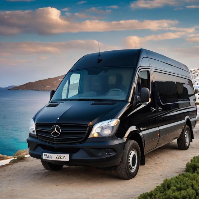 Private Transfer: Mykonos Town to Airport With Mini Bus