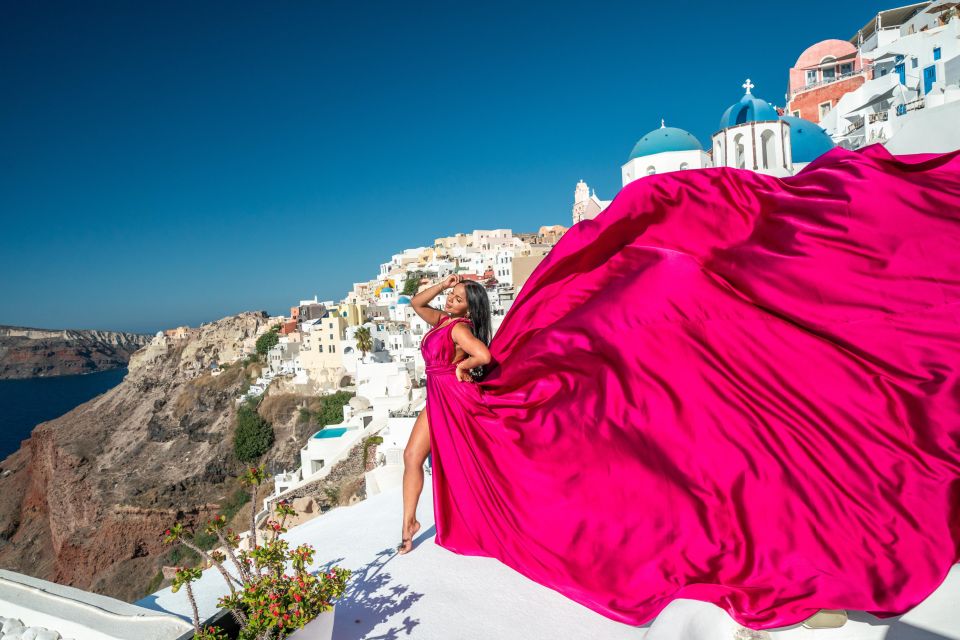 Santorini Flying Dress - Background Information