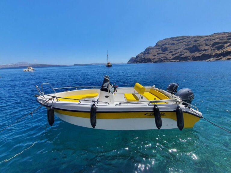 Santorini: License Free Boat