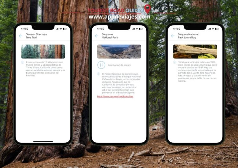 Sequoias National Park Self-Guided App With Audioguide