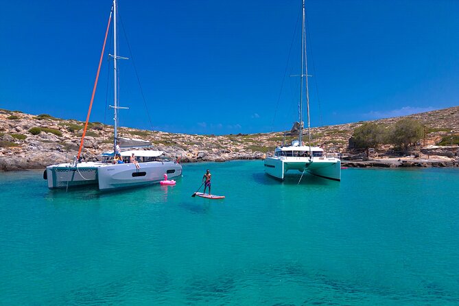 Small-Group Luxury Catamaran Cruise to Dia Island  - Crete - Inclusions and Amenities