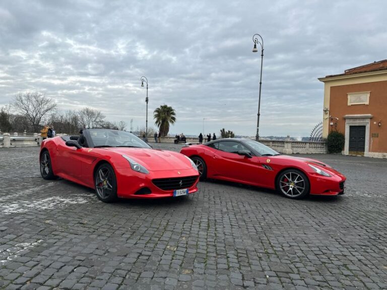 Testdrive Ferrari Guided Tour of the Tourist Areas of Rome