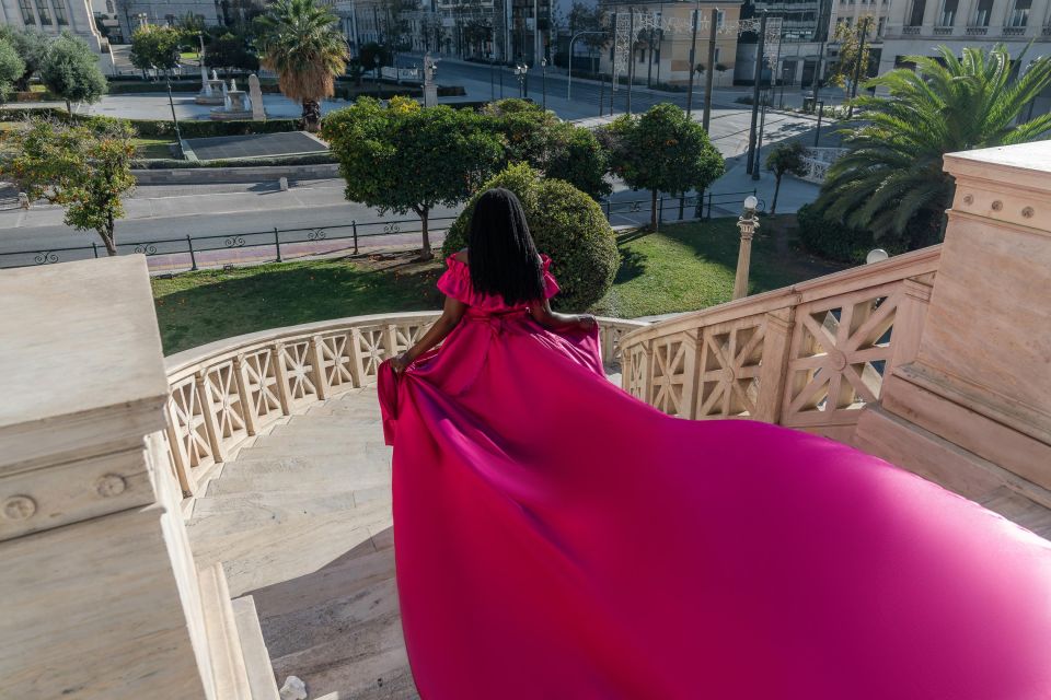 Athens: Flying Dress Photoshoot Express Package - Inclusions