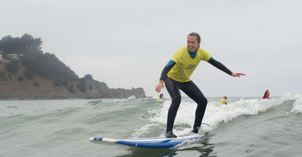 Beginner Surfing Lesson - Pacifica or Santa Cruz - Instructor and Highlights